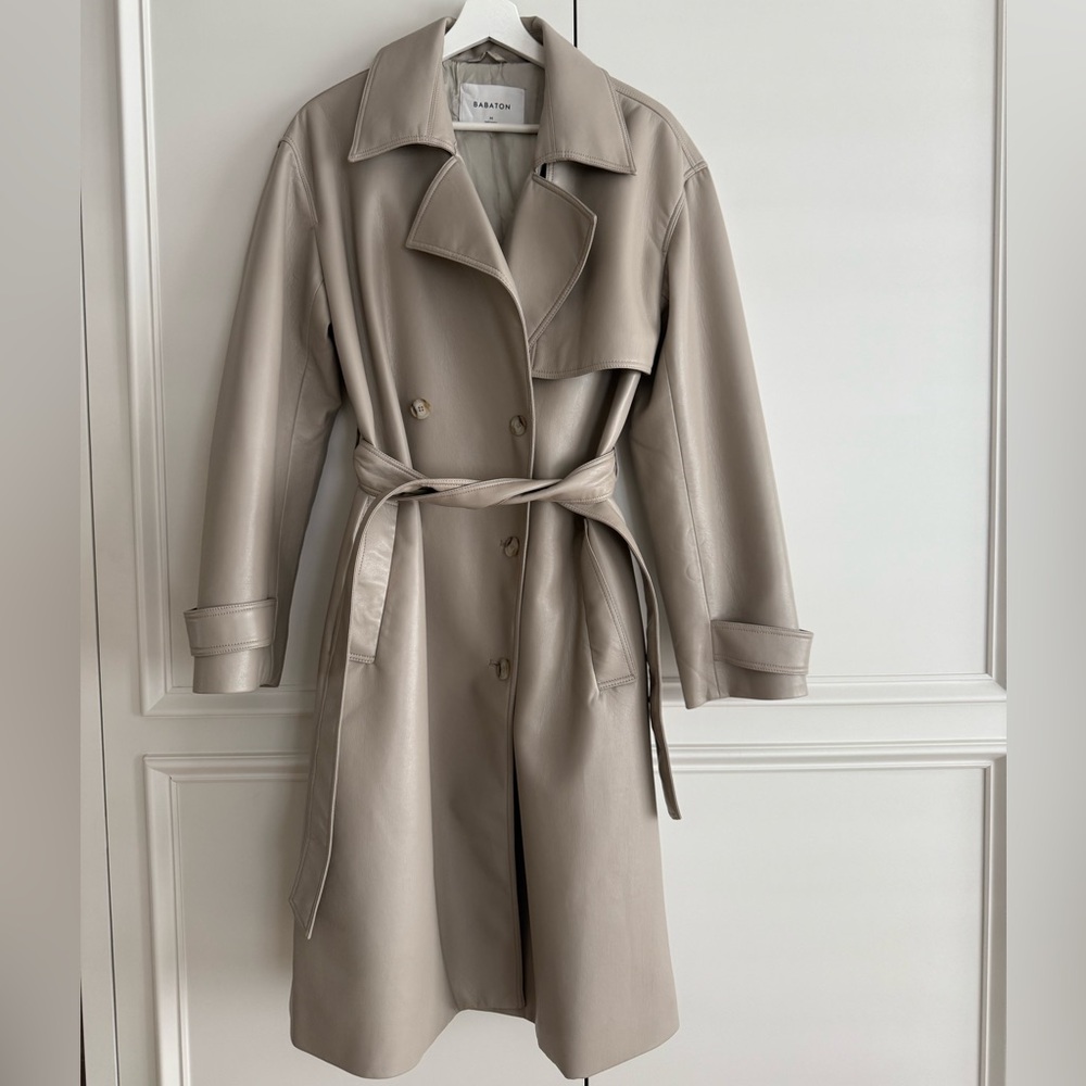 Babaton Faux Leather Trench